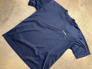 Vintage Lotto Italian Sport Design ATP Navy Blue Performance Tennis T-Shirt